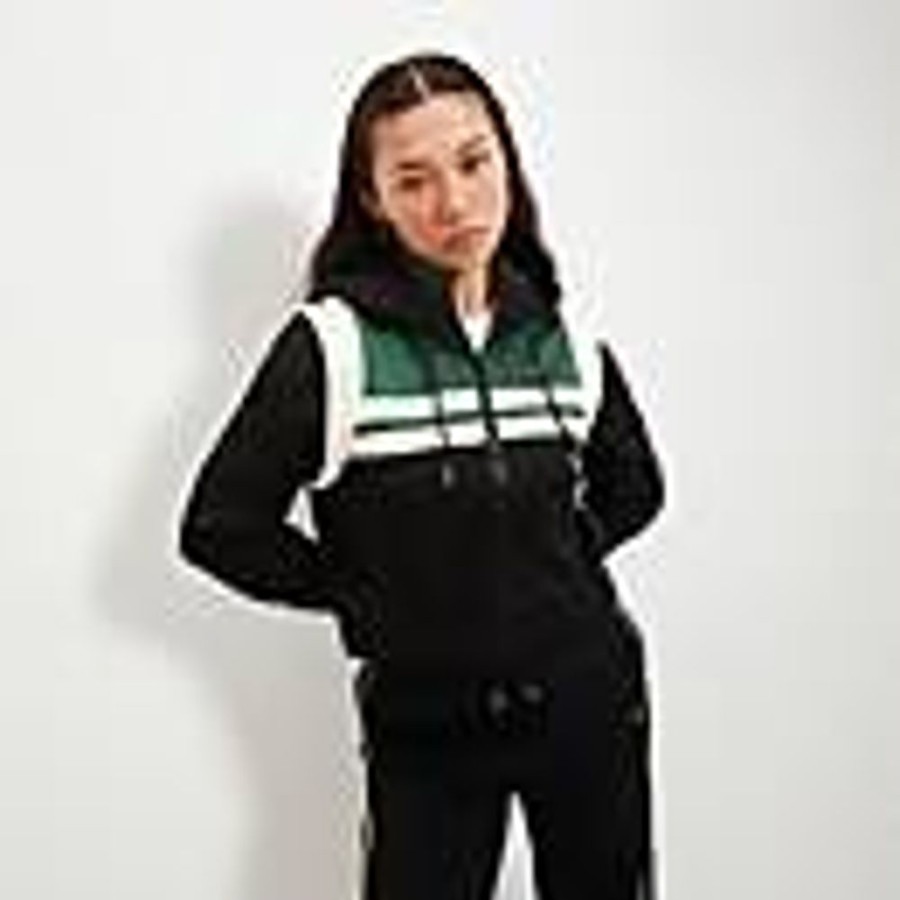 Women ELLESSE Tops | Women'S Perna Crop Track Top Black