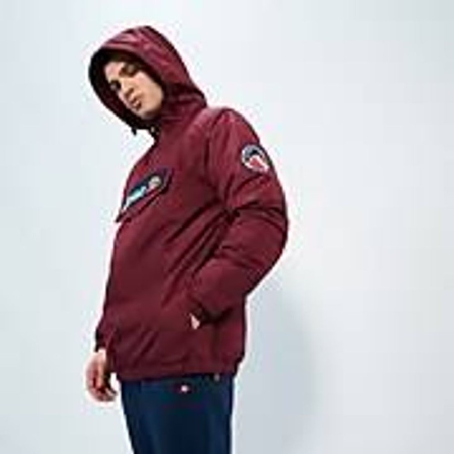 Men ELLESSE Jackets & Coats | Men'S Monterini Oh Jacket Burgundy