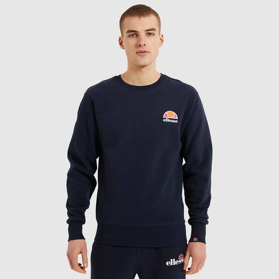 Men Ellesse Hoodies & Sweatshirts | Men'S Diveria Sweatshirt Navy