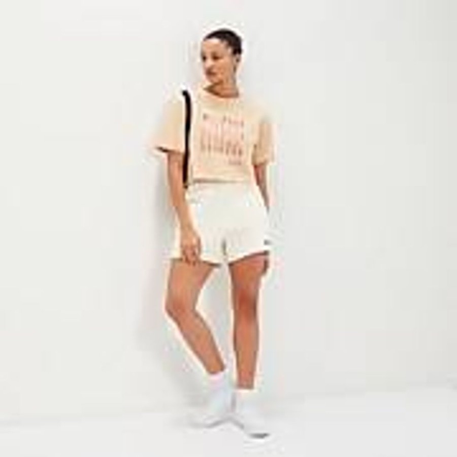 Women Ellesse Tops | Women'S Volia Crop T-Shirt Light Brown