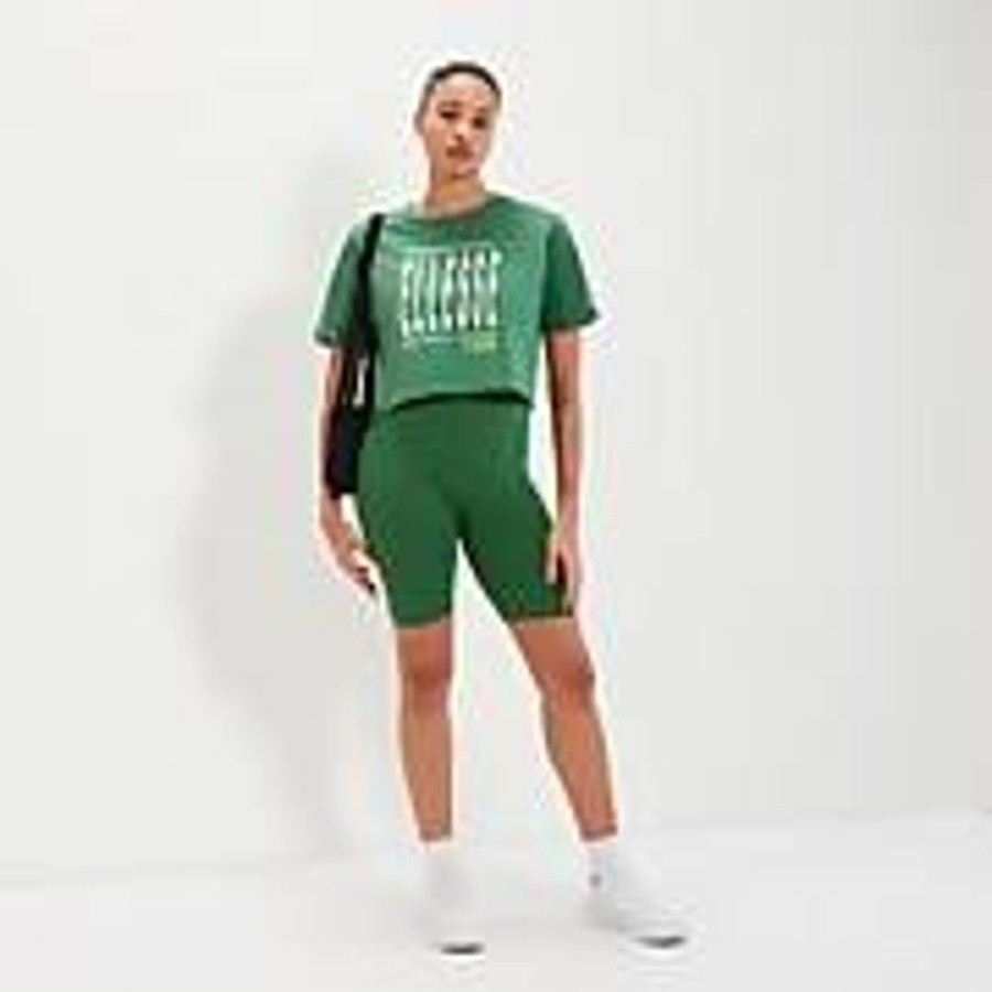 Women Ellesse Tops | Women'S Volia Crop T-Shirt Green