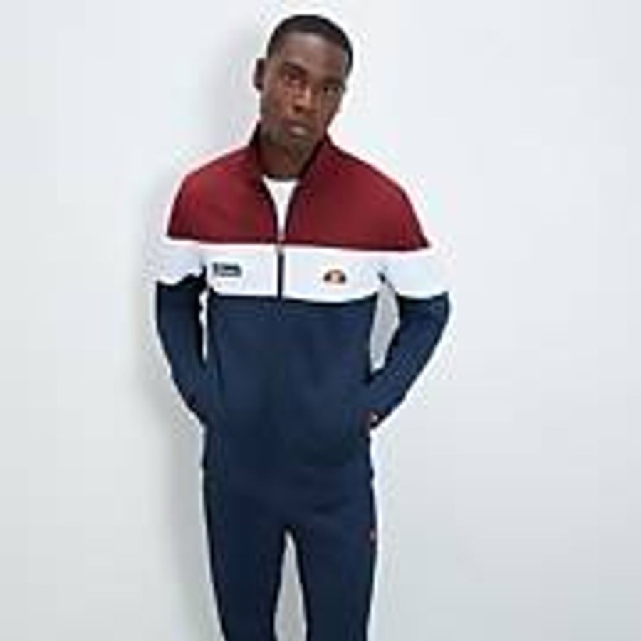 Men ELLESSE Tracksuits | Men'S Caprini Track Top Burgundy/Navy