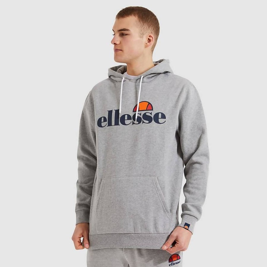 Men Ellesse Hoodies & Sweatshirts | Men'S Sl Gottero Oh Hoody Grey Marl