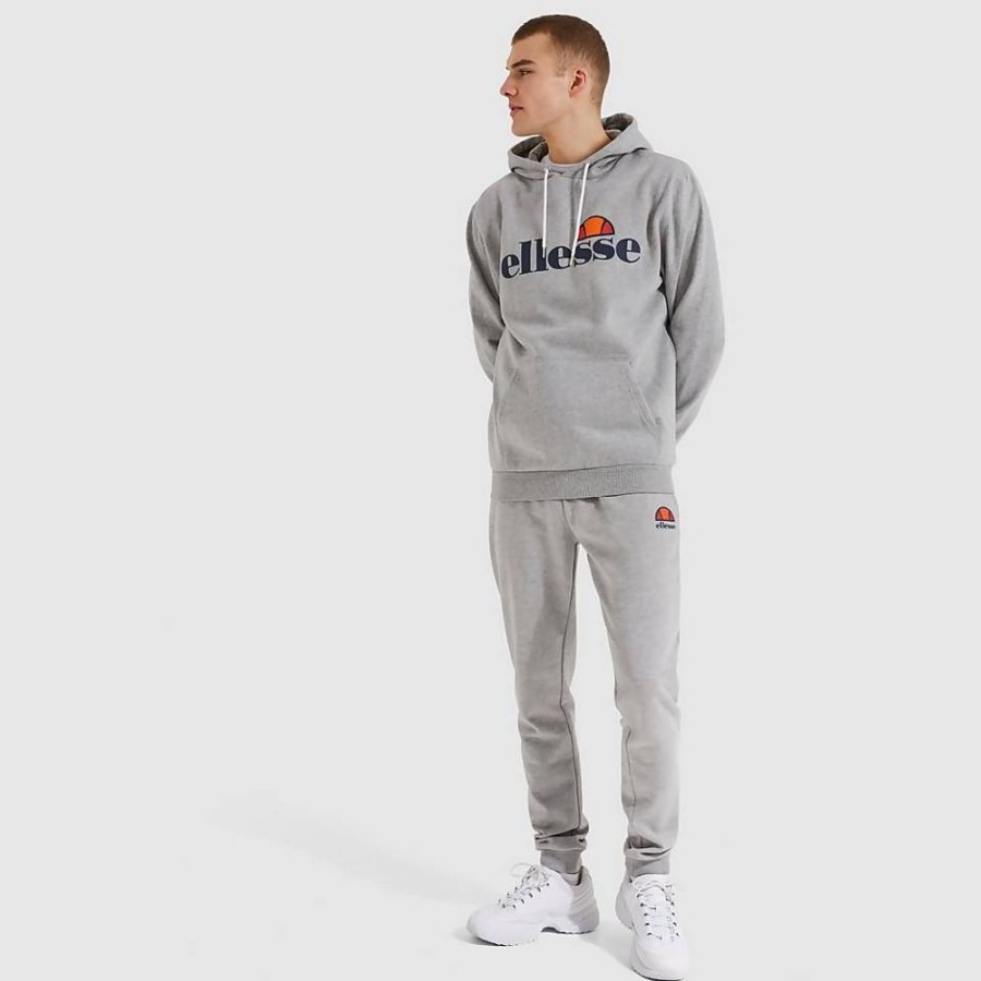 Men Ellesse Hoodies & Sweatshirts | Men'S Sl Gottero Oh Hoody Grey Marl