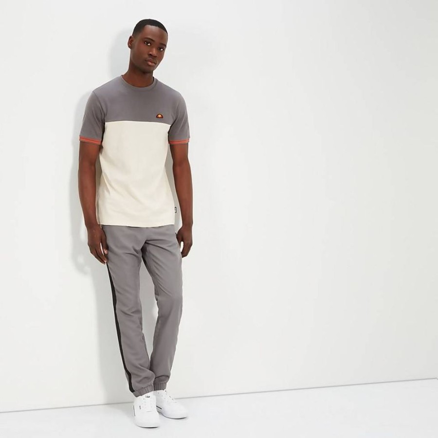 Men ELLESSE T-Shirts | Men'S Alenta Tee Grey/Off White