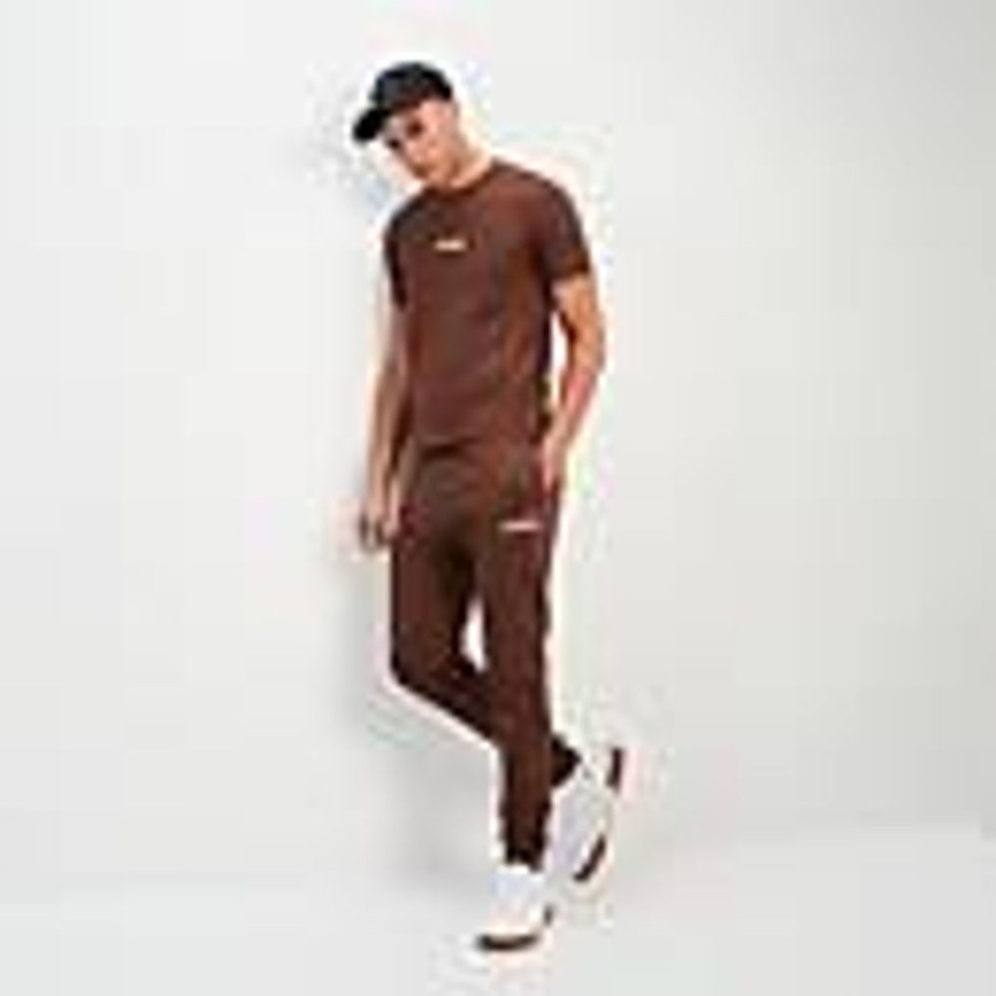 Men ELLESSE Joggers | Men'S Cravo Jog Pant Dark Brown