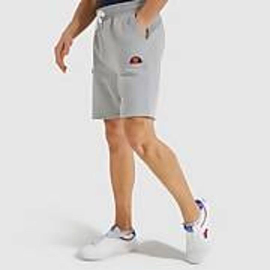 Men Ellesse Shorts | Men'S Noli Fleece Shorts Grey Marl