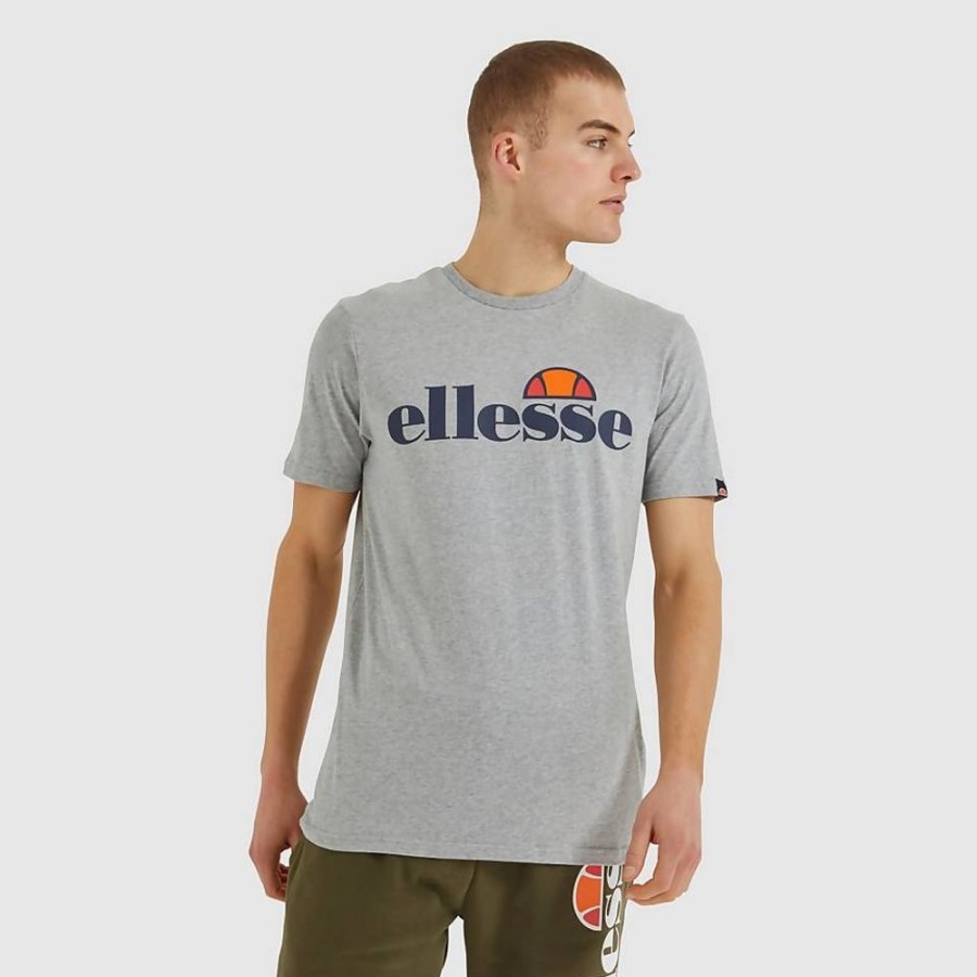 Men Ellesse T-Shirts | Men'S Sl Prado T-Shirt Grey Marl