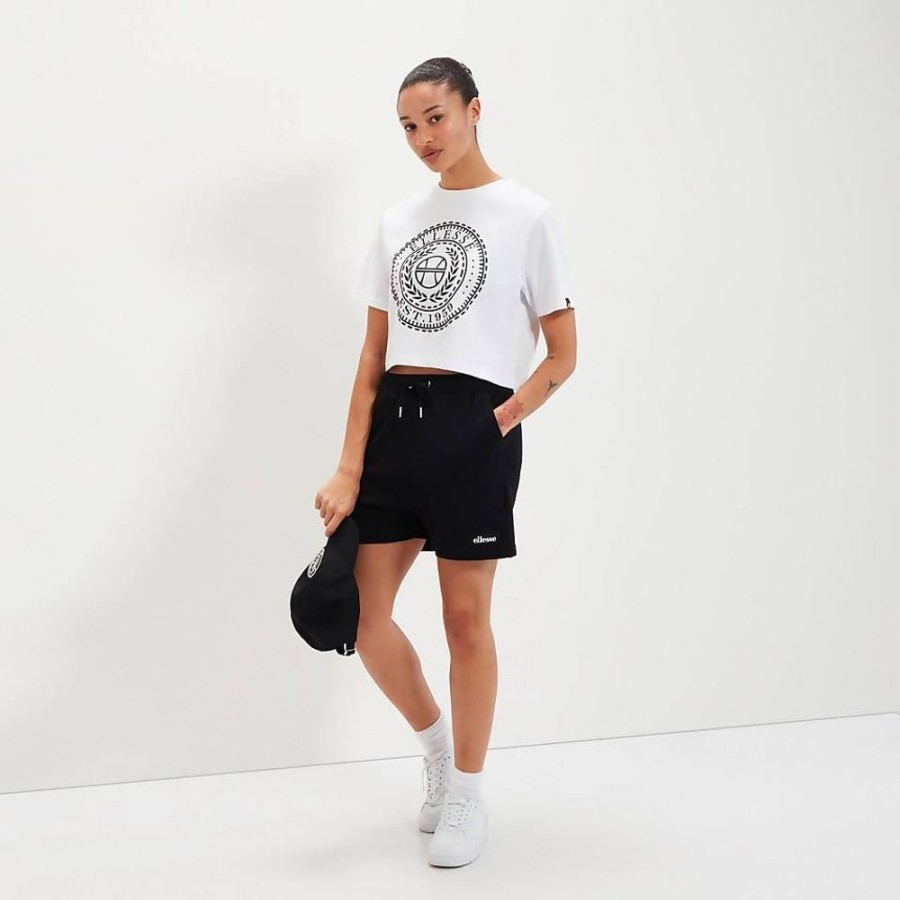 Women Ellesse Tops | Women'S Carala Crop T-Shirt White