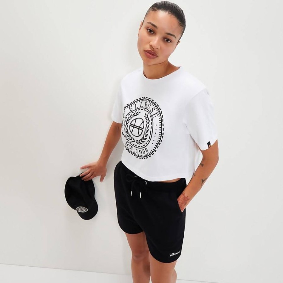 Women Ellesse Tops | Women'S Carala Crop T-Shirt White