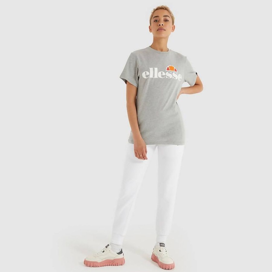 Women Ellesse Tops | Women'S Albany T-Shirt Grey Marl