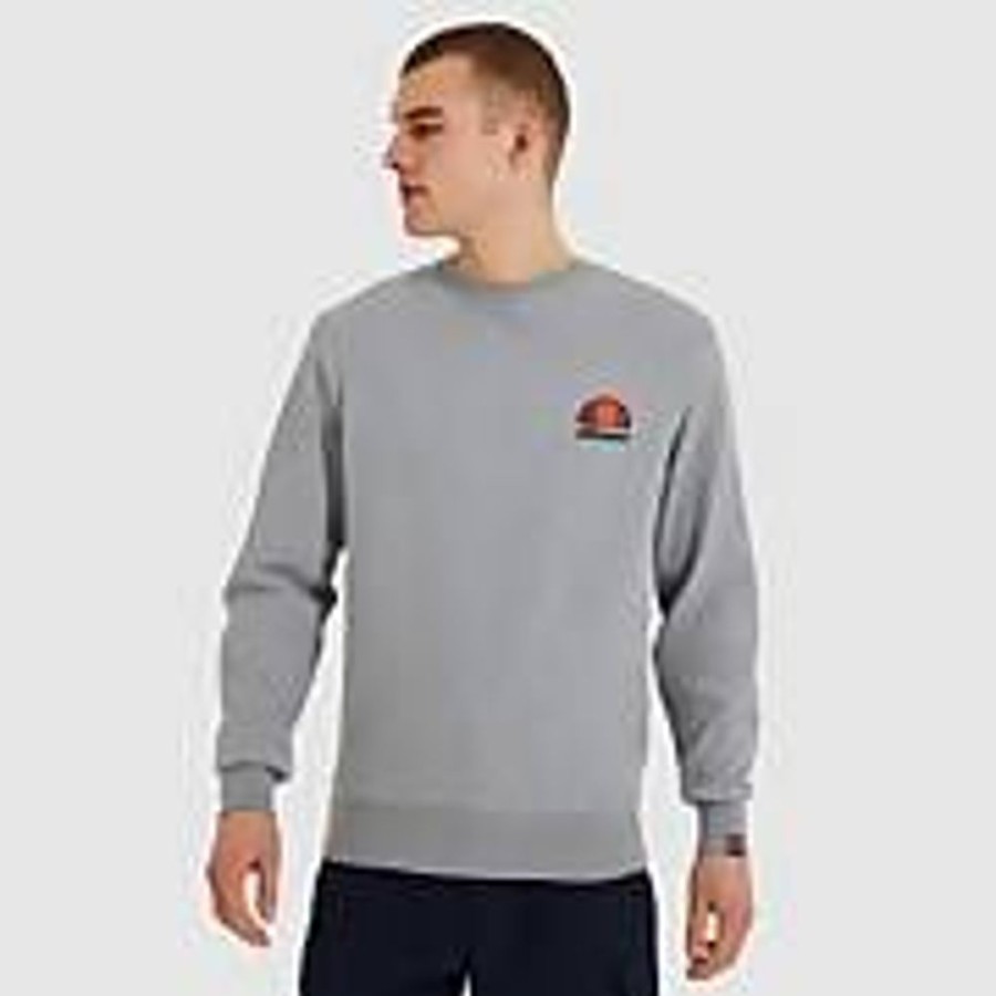 Men Ellesse Hoodies & Sweatshirts | Men'S Diveria Sweatshirt Grey Marl