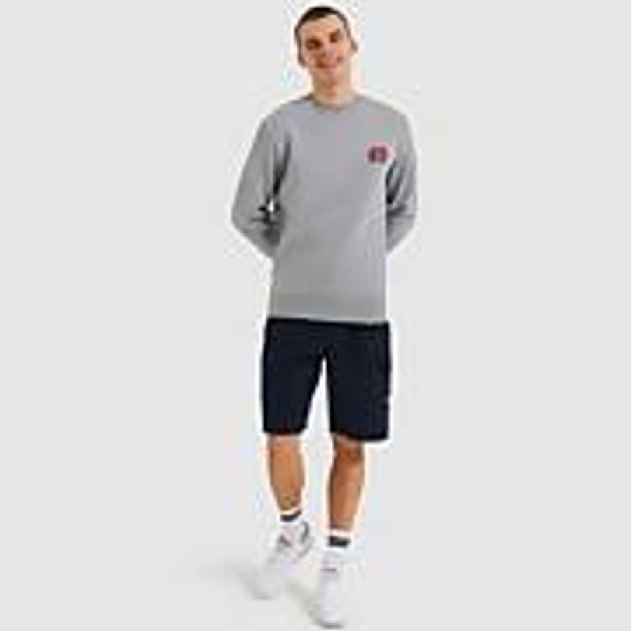 Men Ellesse Hoodies & Sweatshirts | Men'S Diveria Sweatshirt Grey Marl