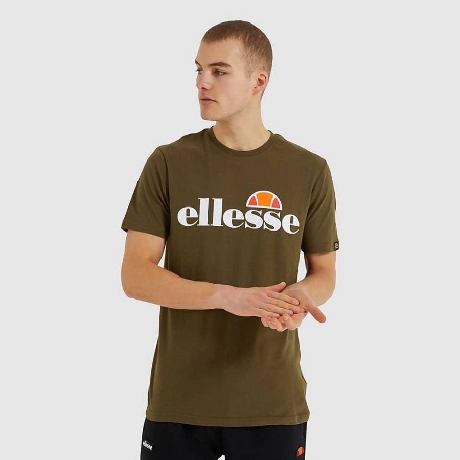 Men Ellesse T-Shirts | Men'S Sl Prado T-Shirt Khaki