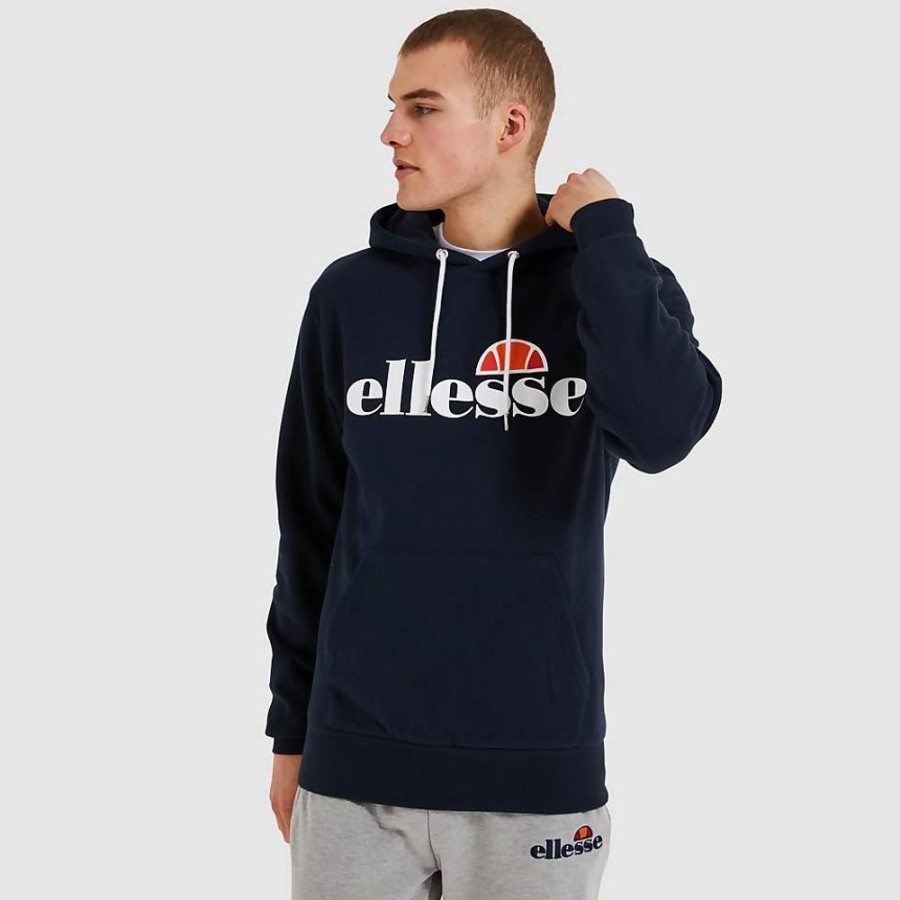 Men Ellesse Hoodies & Sweatshirts | Men'S Sl Gottero Oh Hoody Navy