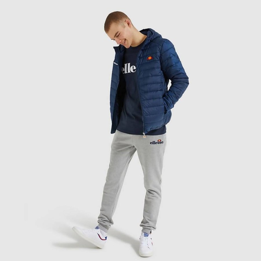 Men Ellesse Jackets & Coats | Men'S Lombardy Padded Jacket Navy