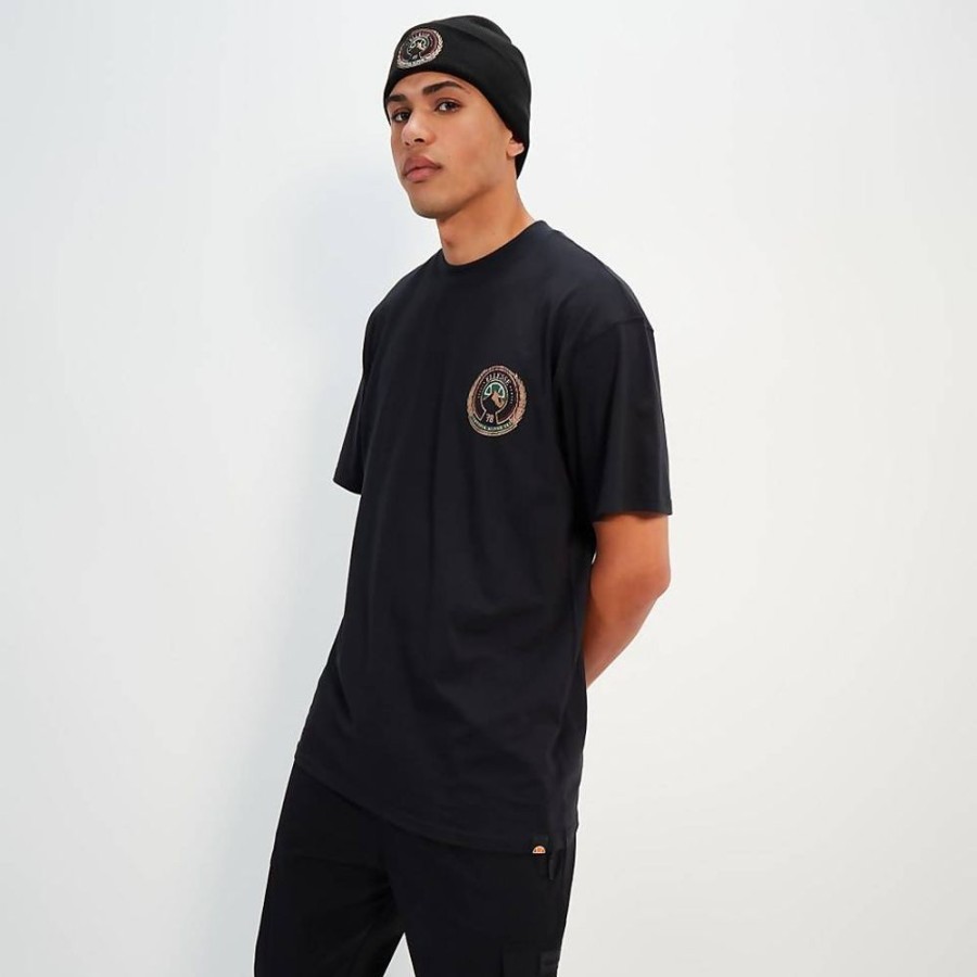 Men ELLESSE T-Shirts | Men'S Medallio Tee Black