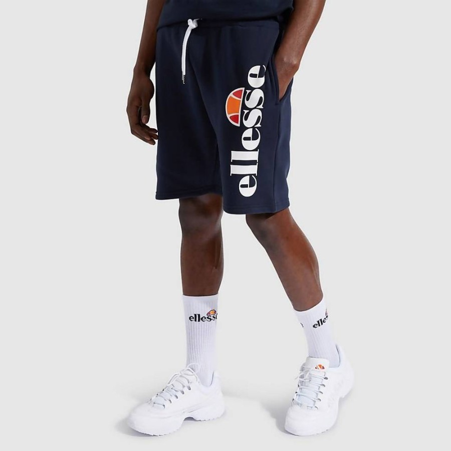 Men Ellesse Shorts | Men'S Bossini Fleece Shorts Navy