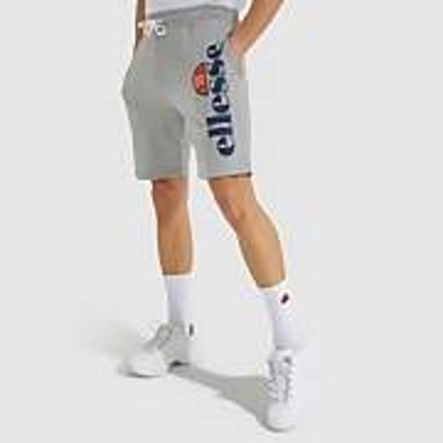 Men Ellesse Shorts | Men'S Bossini Fleece Shorts Grey Marl