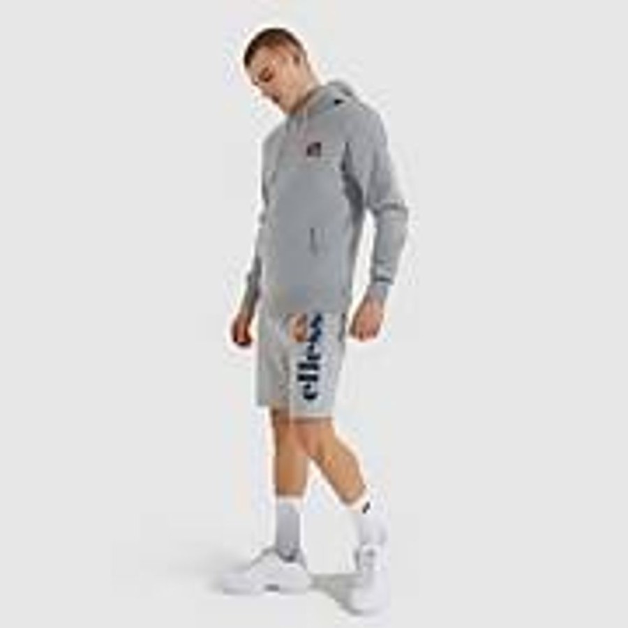 Men Ellesse Shorts | Men'S Bossini Fleece Shorts Grey Marl