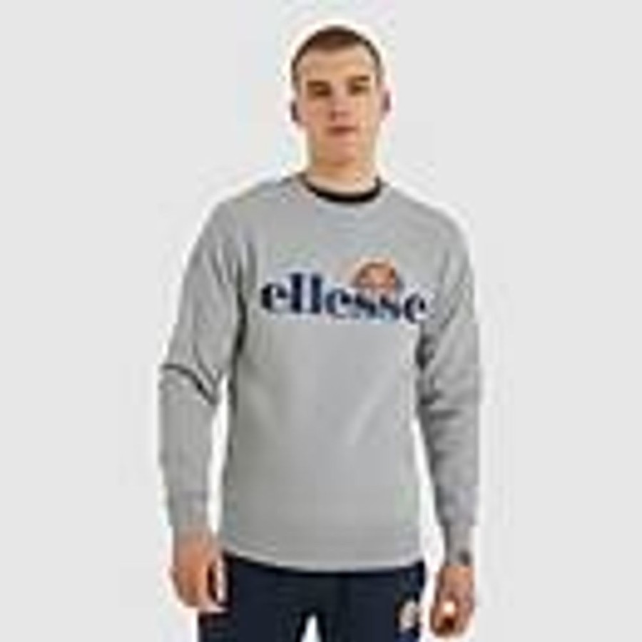 Men Ellesse Hoodies & Sweatshirts | Men'S Sl Succiso Sweatshirt Grey Marl