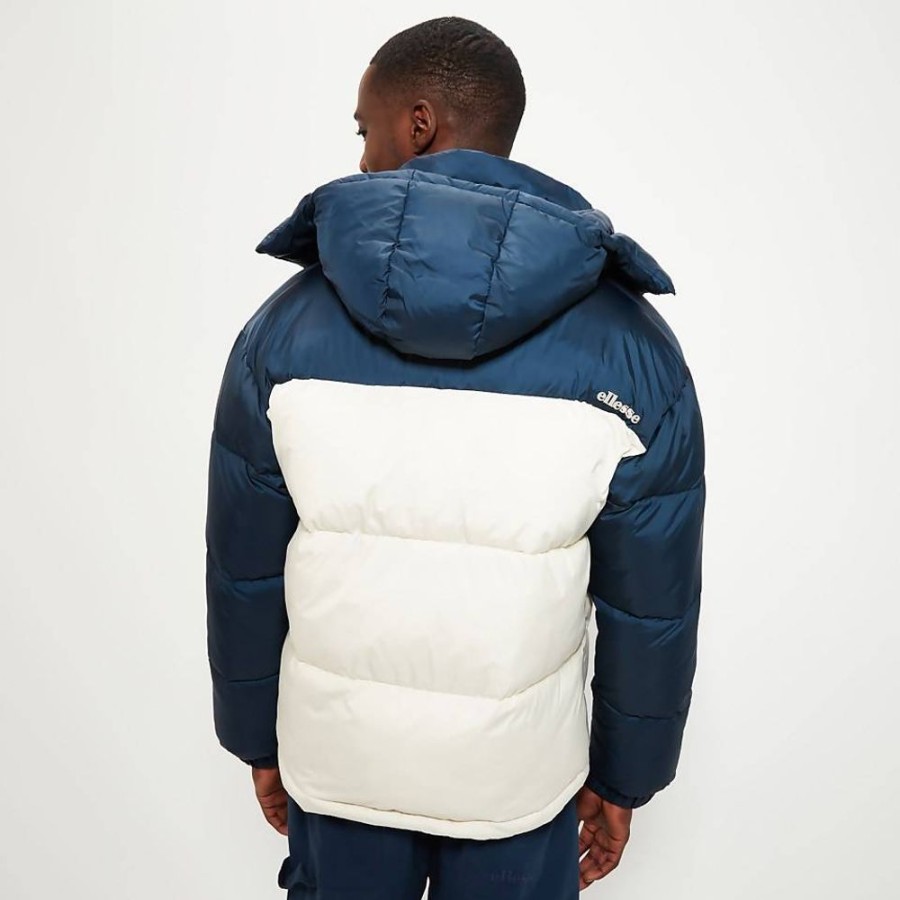 Men ELLESSE Jackets & Coats | Men'S Herald Padded Jacket Navy/Off White