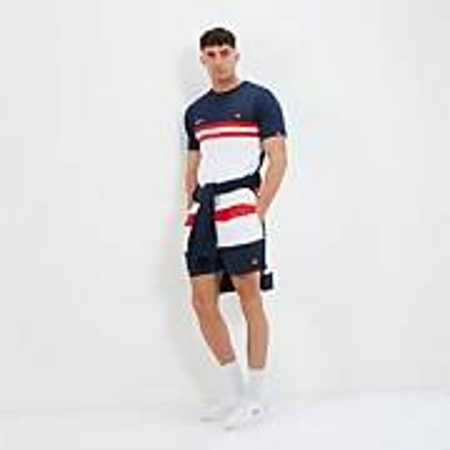 Men Ellesse Swimwear | Men'S Cielo Swim Short Red/Navy/White