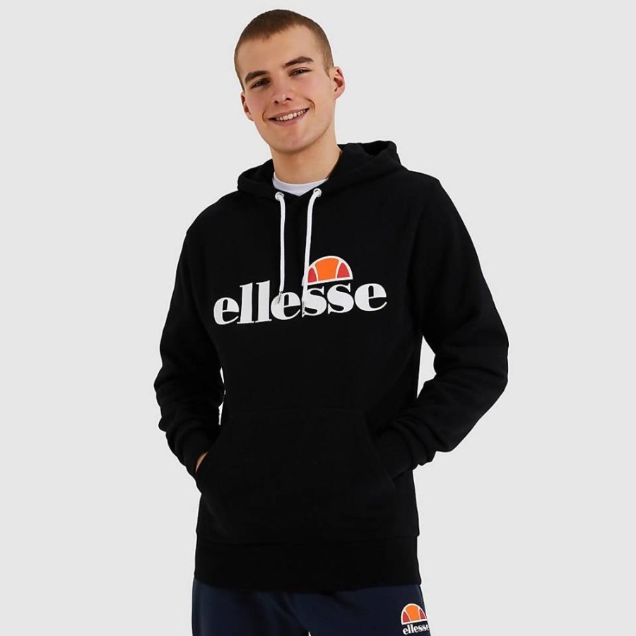 Men Ellesse Hoodies & Sweatshirts | Men'S Sl Gottero Oh Hoody Black