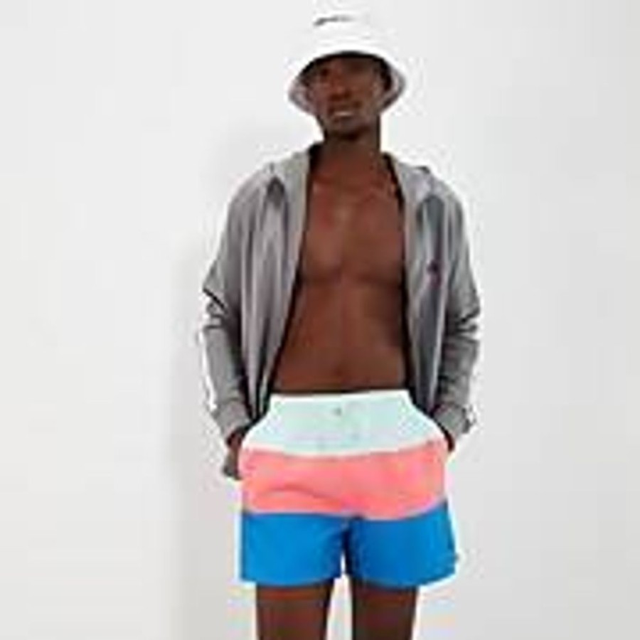 Men Ellesse Swimwear | Men'S Vespore Swim Short Blue/Pink