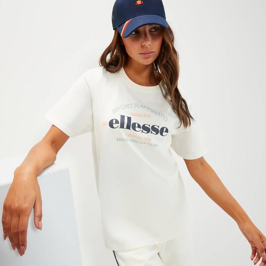 Women Ellesse Tops | Women'S Tovo Oversized Tee Shirt Off White