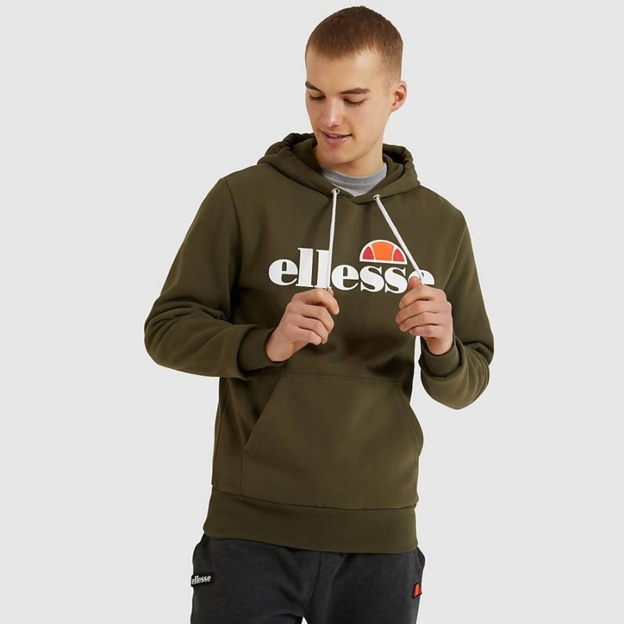 Men Ellesse Hoodies & Sweatshirts | Men'S Sl Gottero Oh Hoody Khaki