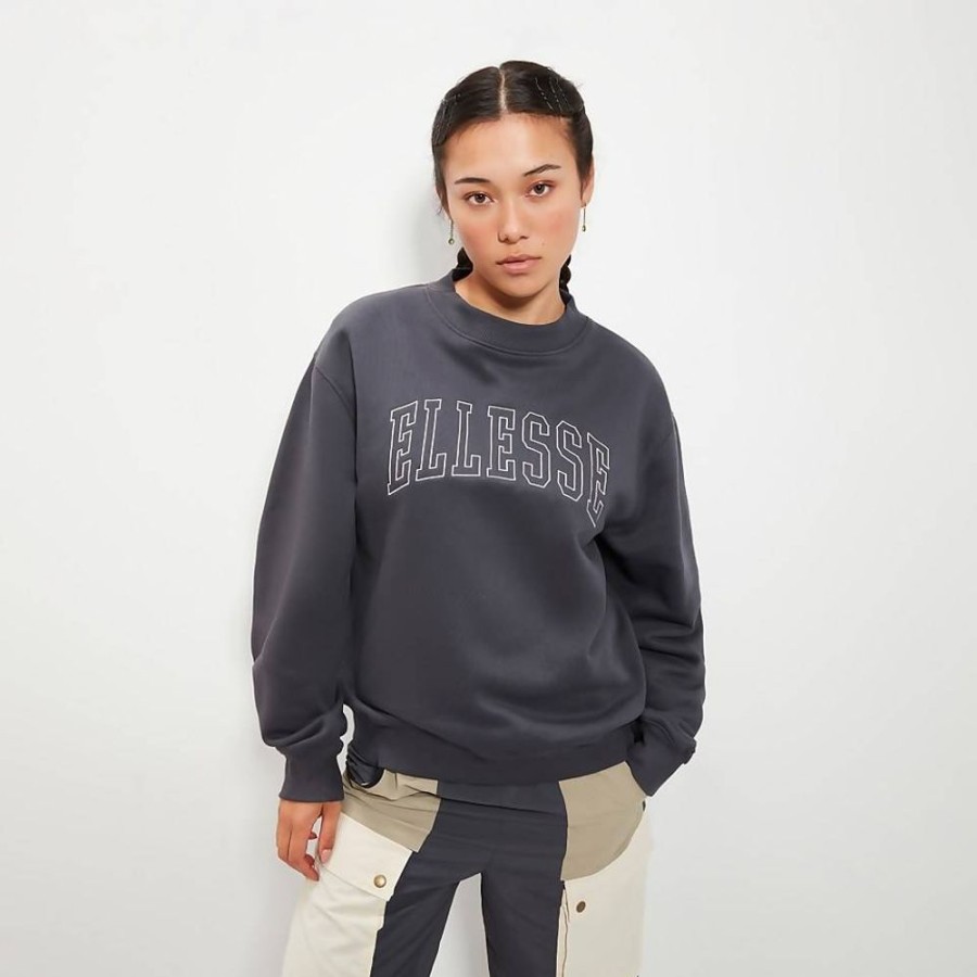 Women ELLESSE Hoodies & Sweatshirts | Women'S Eoardo Sweatshirt Dark Grey