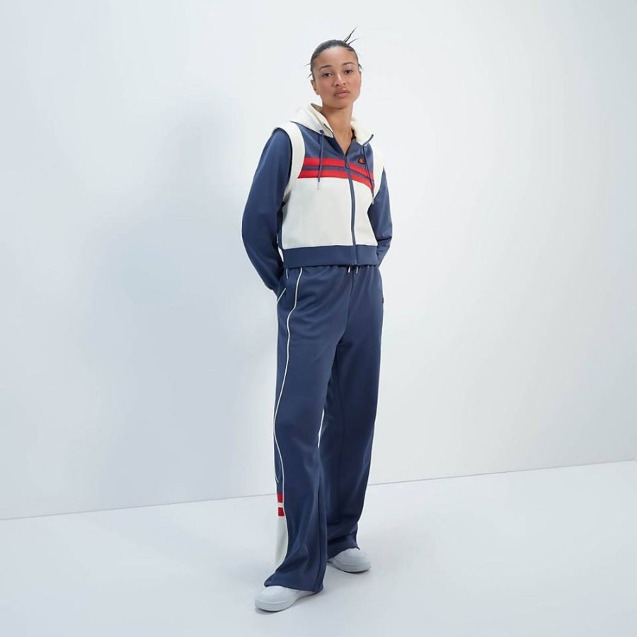 Women ELLESSE Tracktops & Tracksuits | Women'S Perna Crop Track Top Dark Blue