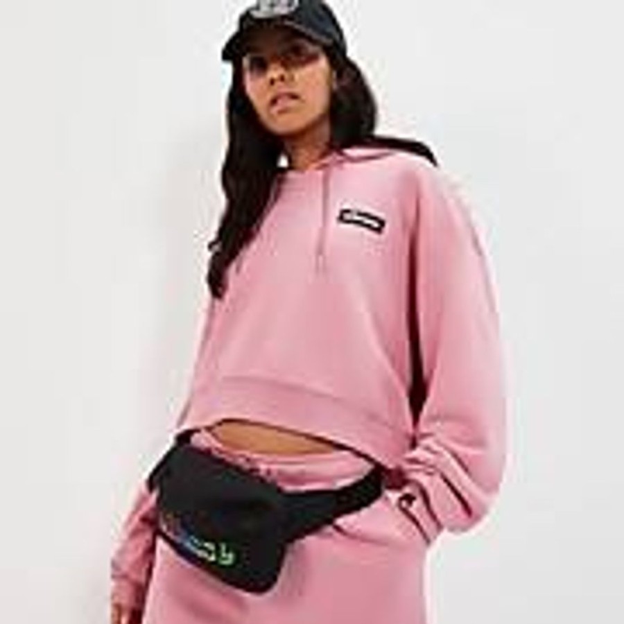 Women Ellesse Hoodies & Sweatshirts | Women'S Halo Crop Hoody Pink