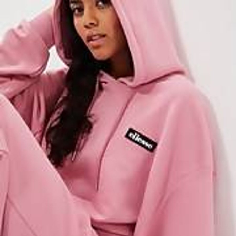 Women Ellesse Hoodies & Sweatshirts | Women'S Halo Crop Hoody Pink